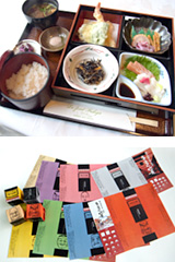 神楽弁当ランチと神楽ランチョンマット